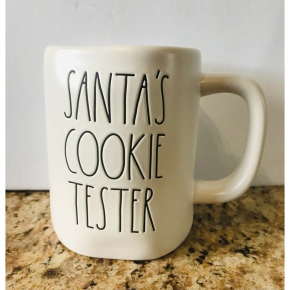 Rae Dunn Accessories - Rae Dunn Santa’s Cookie Tester Mug New Red Interior